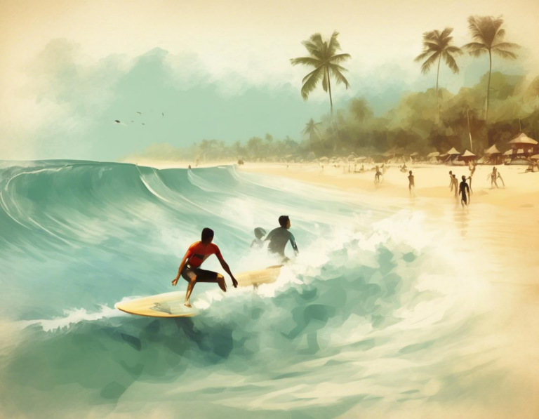 4. Pantai Nusa Dua:  Surfing di Air yang Tenang